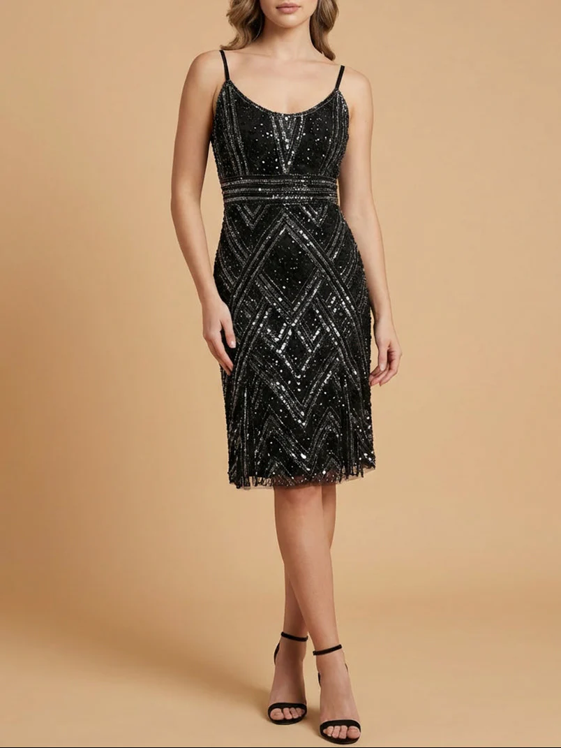 Lara 28860 - Beaded Flounce Dress