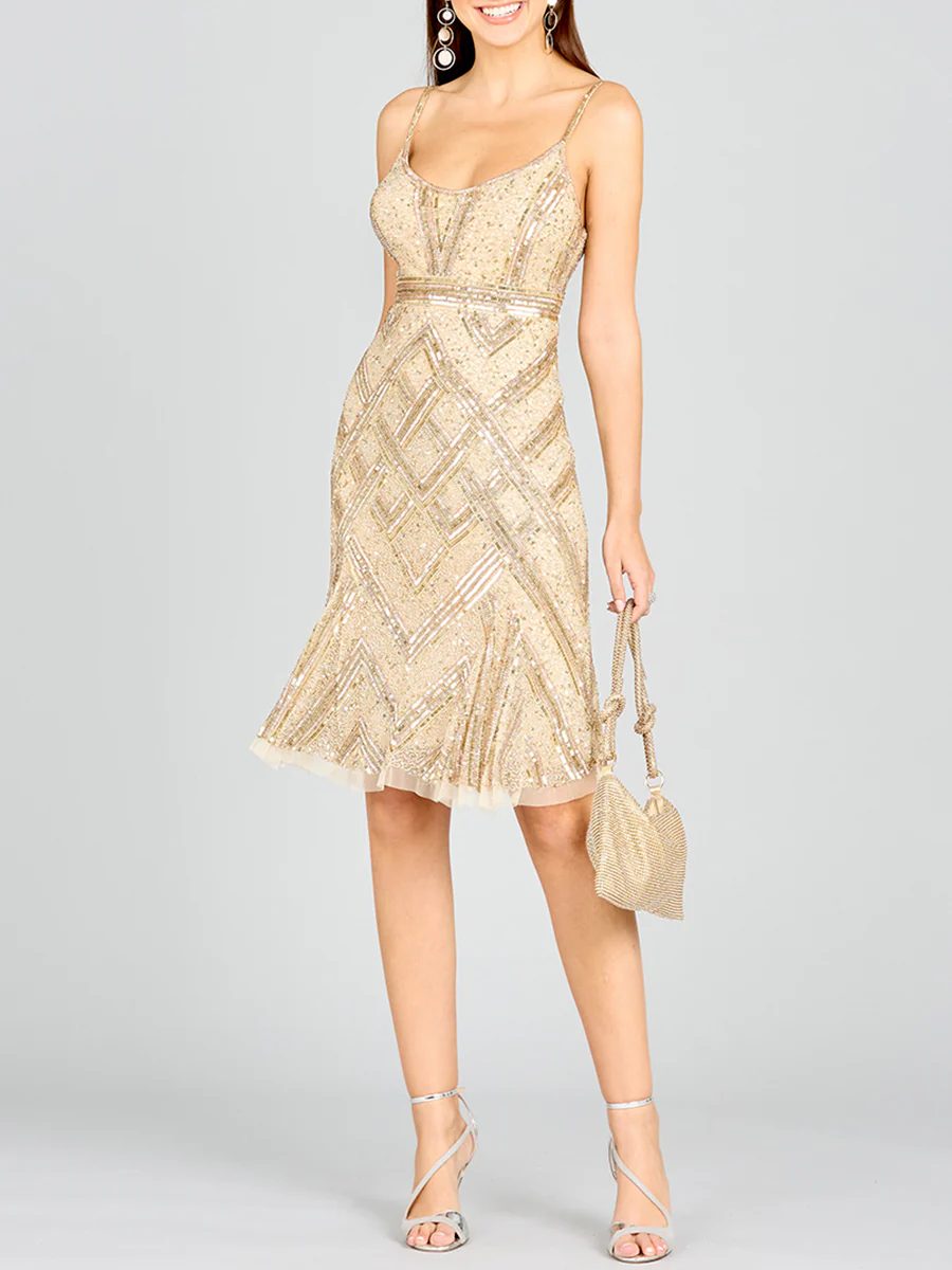 Lara 28860 - Beaded Flounce Dress - Image 2