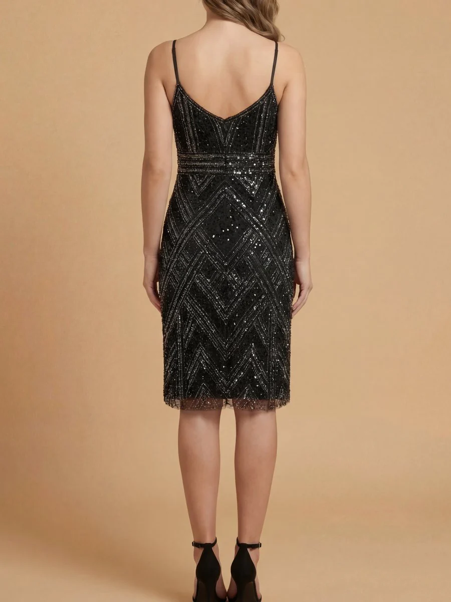 Lara 28860 - Beaded Flounce Dress - Image 4
