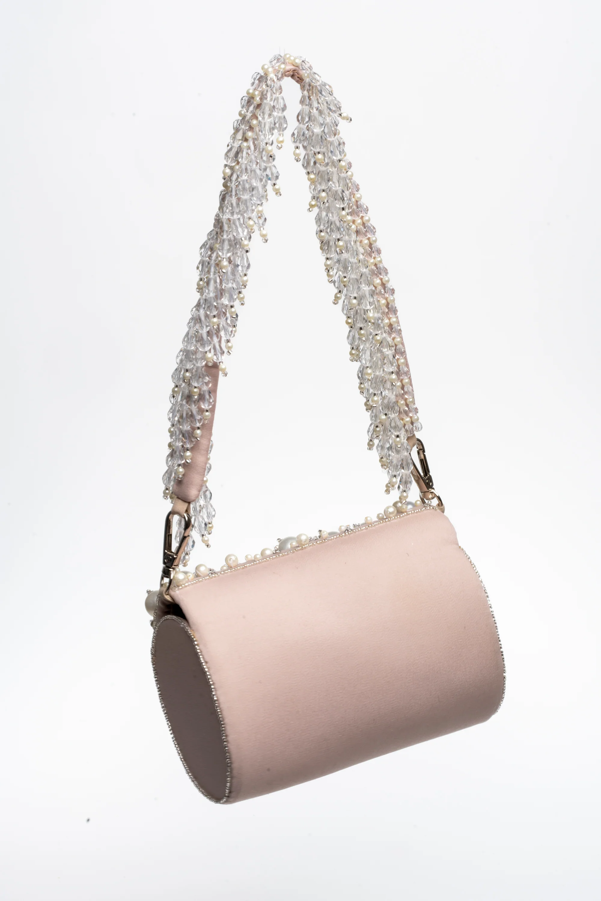Mini Flap Bag with Pearls Handle - Image 2