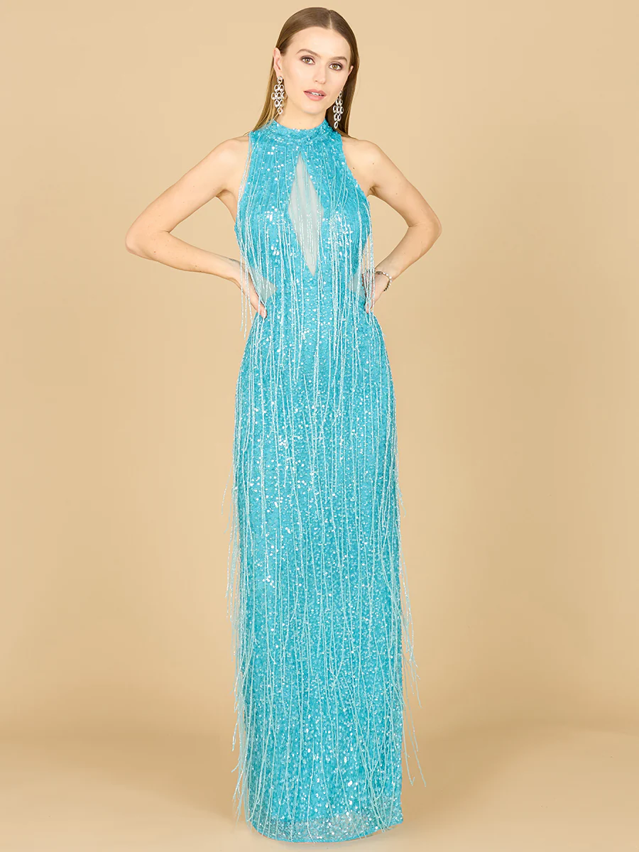 Carrie Fringe Beaded Dress - OUTLET - Image 3