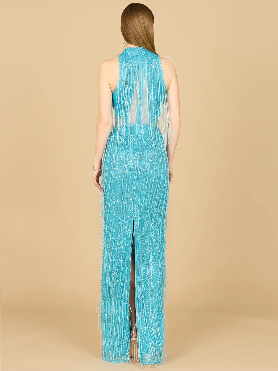 Carrie Fringe Beaded Dress - OUTLET - Image 4