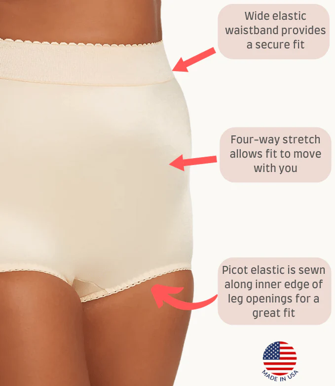High Waist Tummy Control Panty with Inner Lining, Light Shaping | Style 513 - Image 15