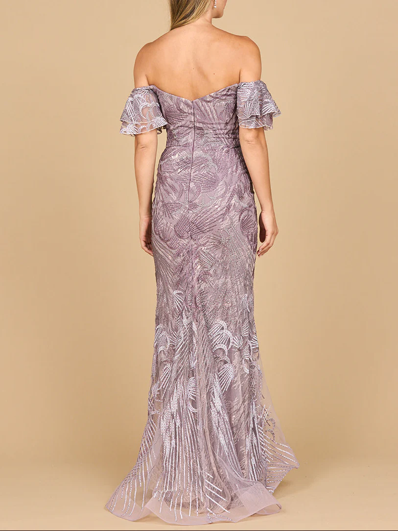 Off Shoulder Mermaid Lace Gown | Lara 28884 - Image 5