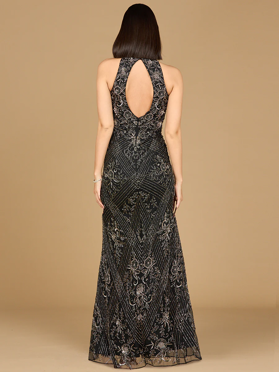 Halter Neck Beaded Dress - Image 2