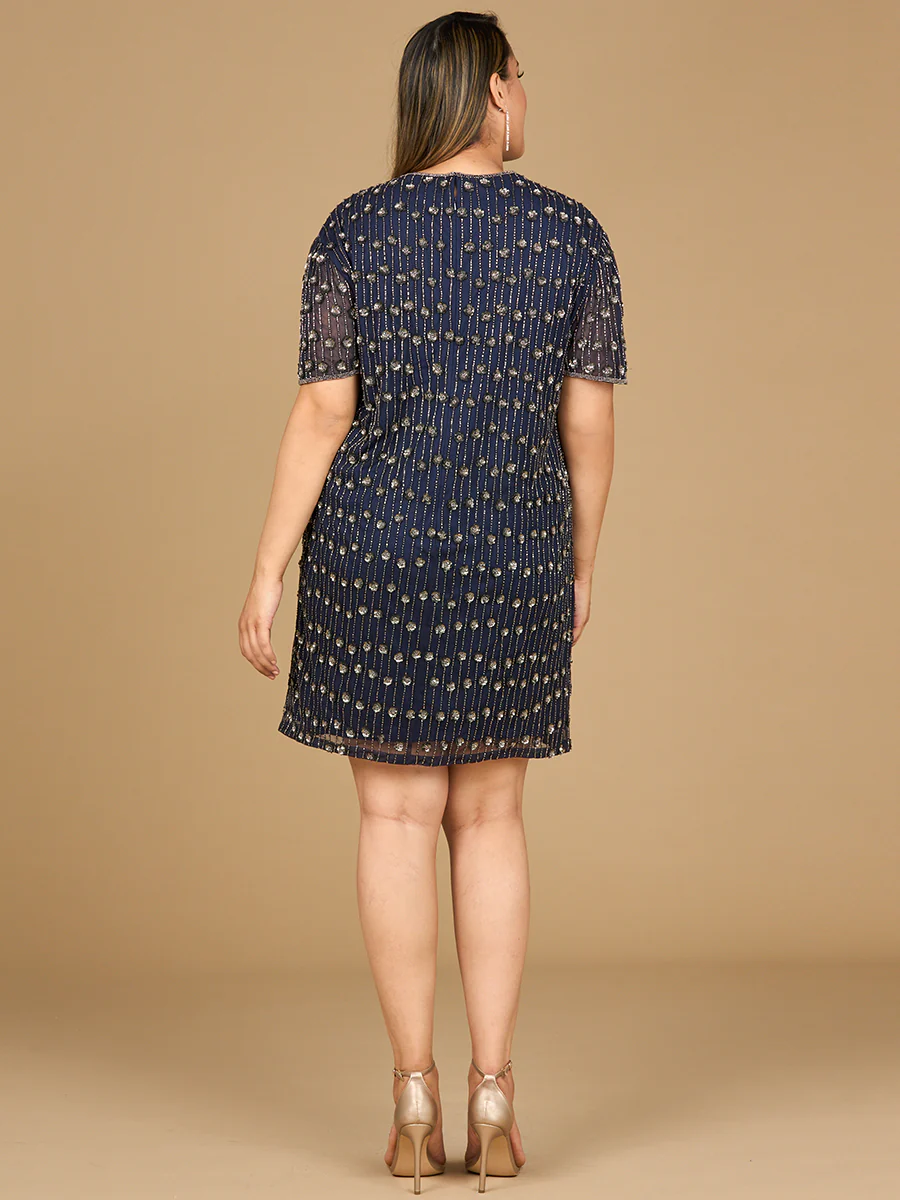 Fancy Beaded T-Shirt Dress - Image 5