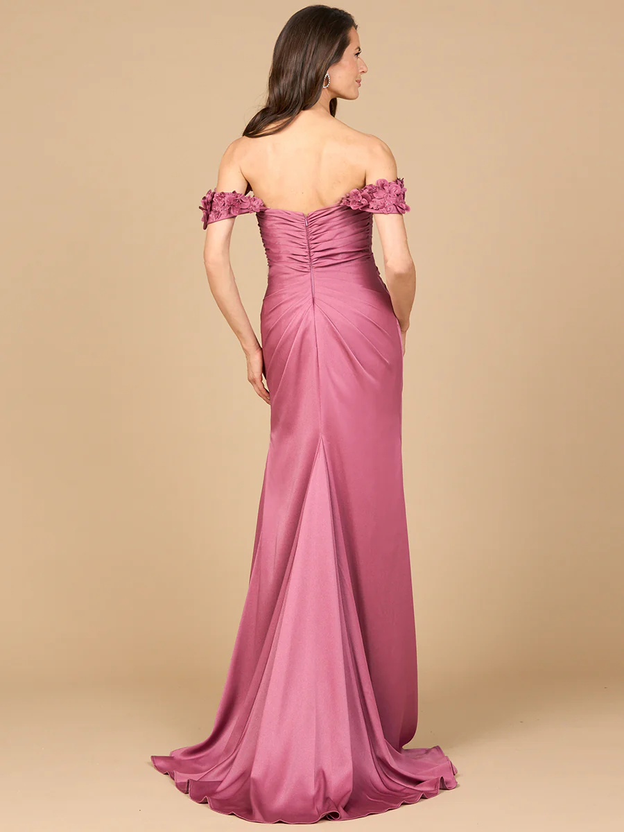 Off Shoulder Crepe Gown - Image 4