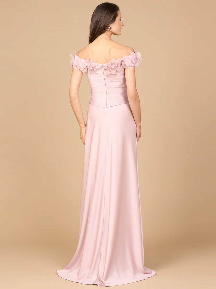 Off Shoulder Satin Gown - Image 5