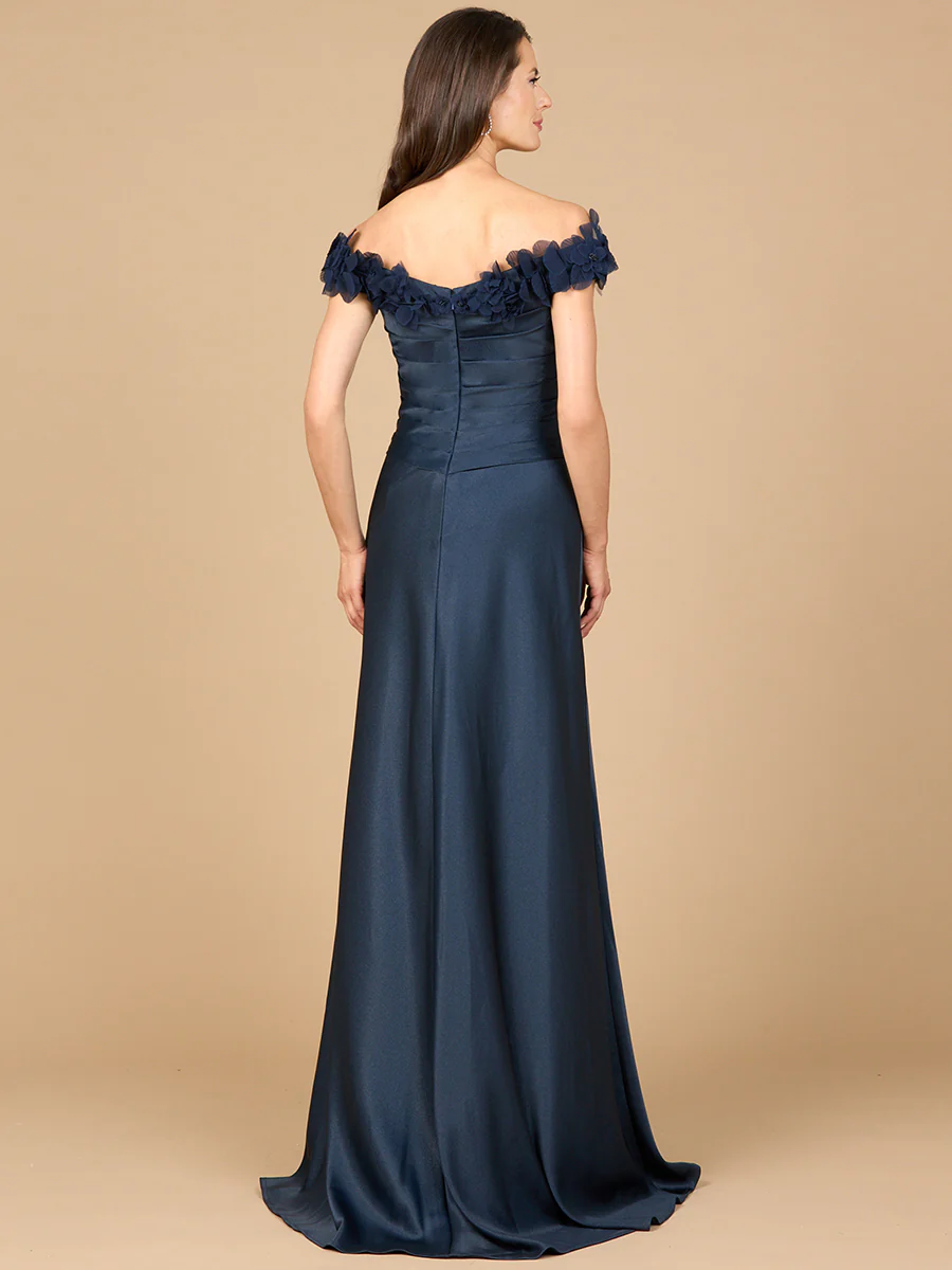 Off Shoulder Satin Gown - Image 6