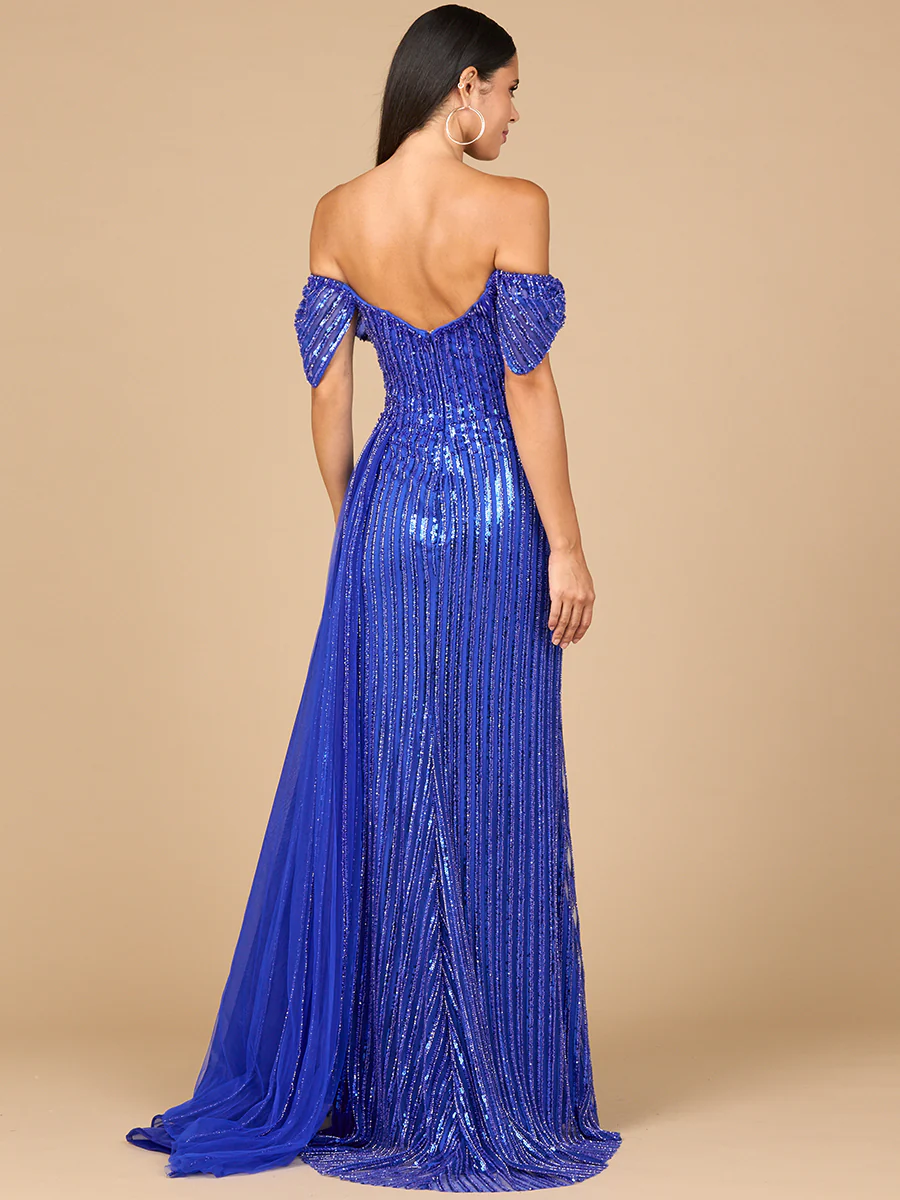 Off Shoulder Fitted Gown - Image 2