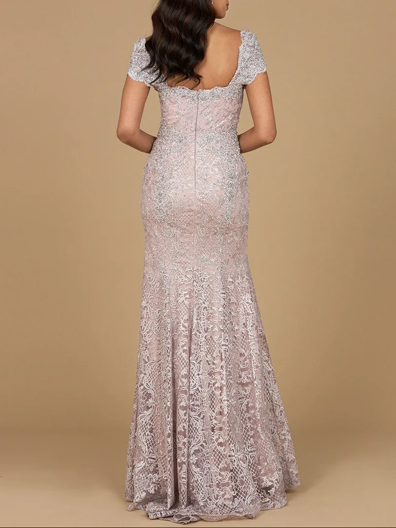 Fitted Lace Mermaid Gown - Image 6