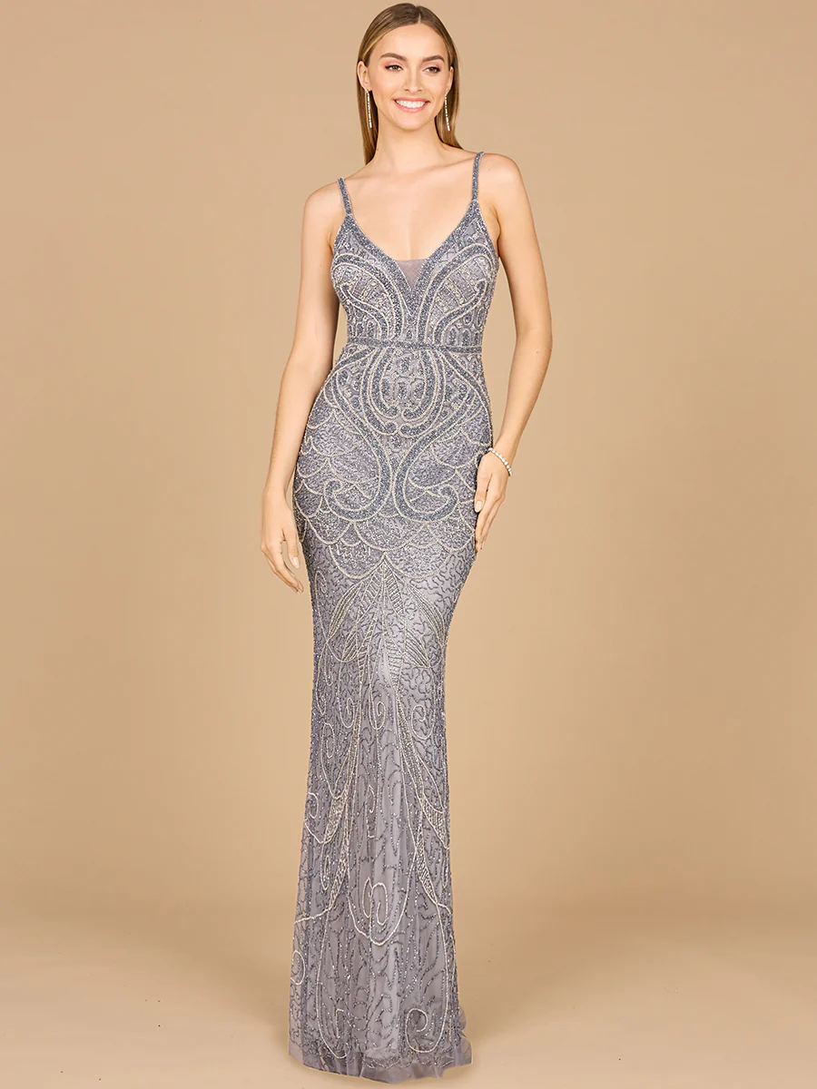 V-Neck Fitted Gown - Image 2