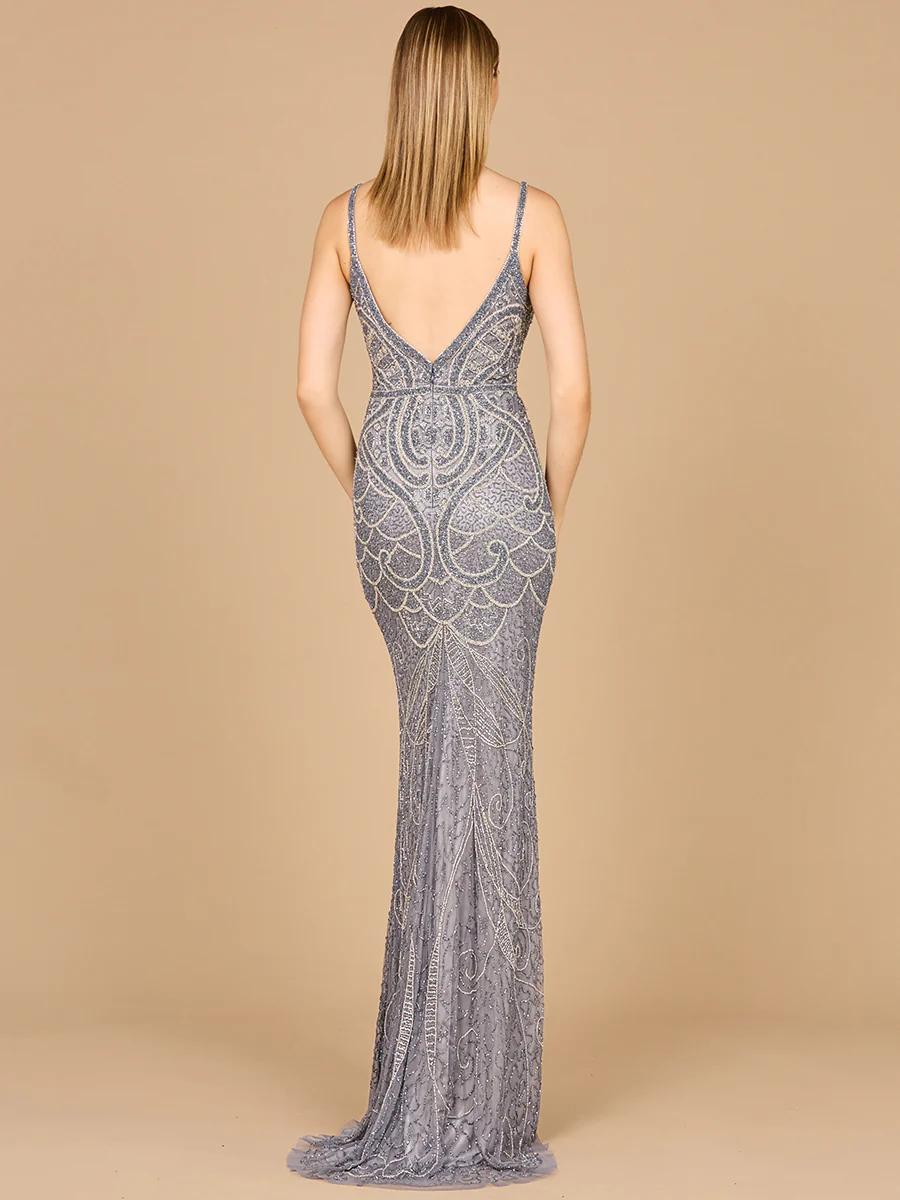 V-Neck Fitted Gown - Image 3