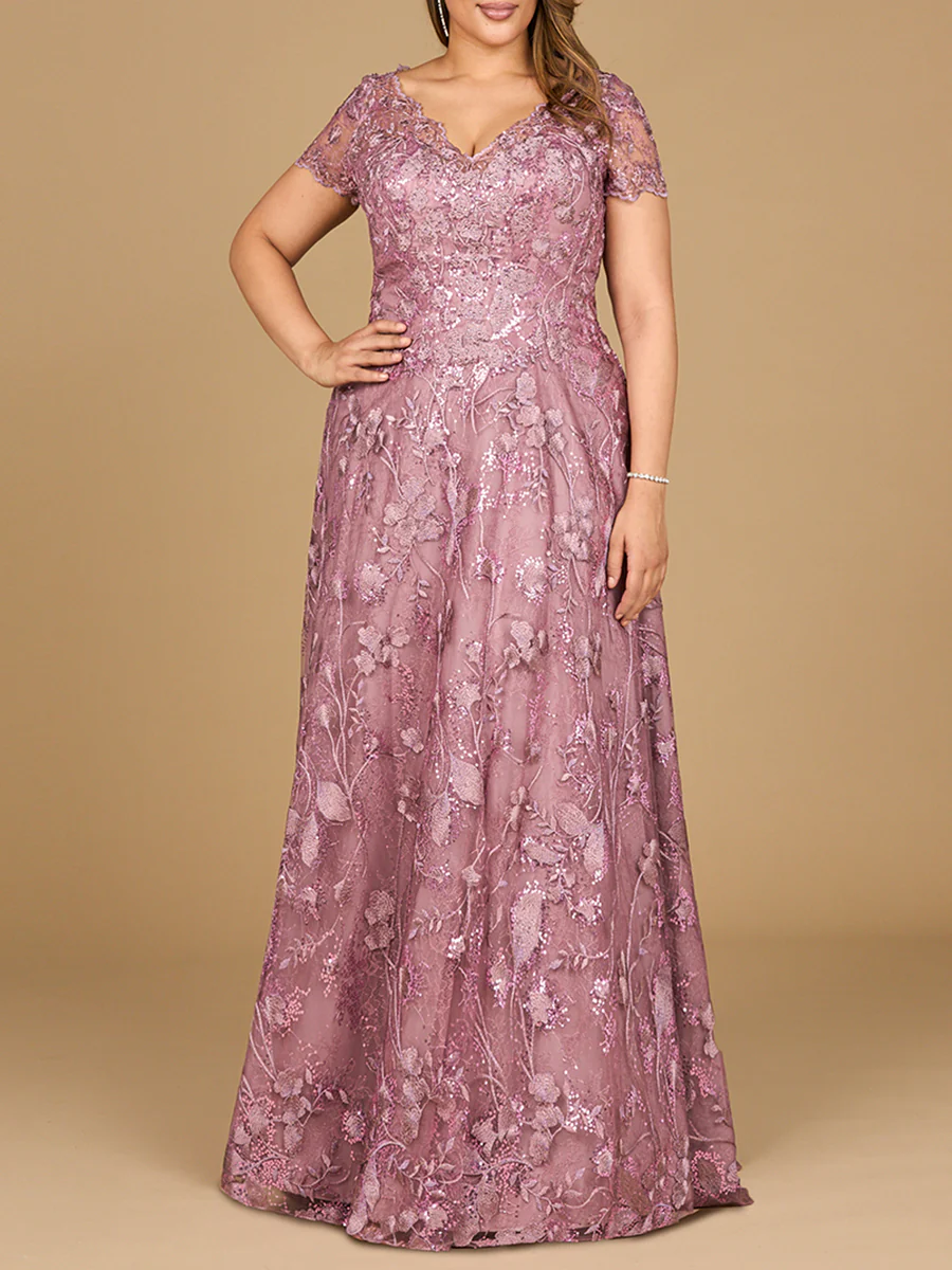 Tonal Lace Ballgown