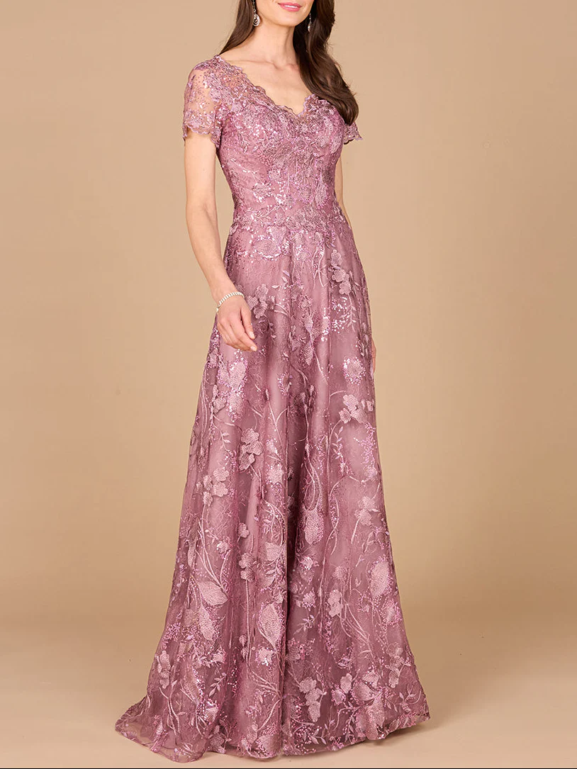 Tonal Lace Ballgown - Image 3