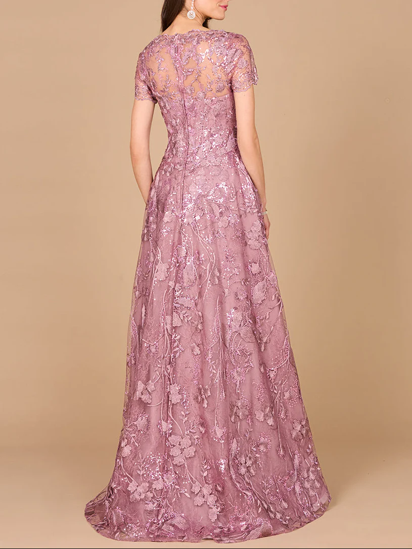 Tonal Lace Ballgown - Image 5