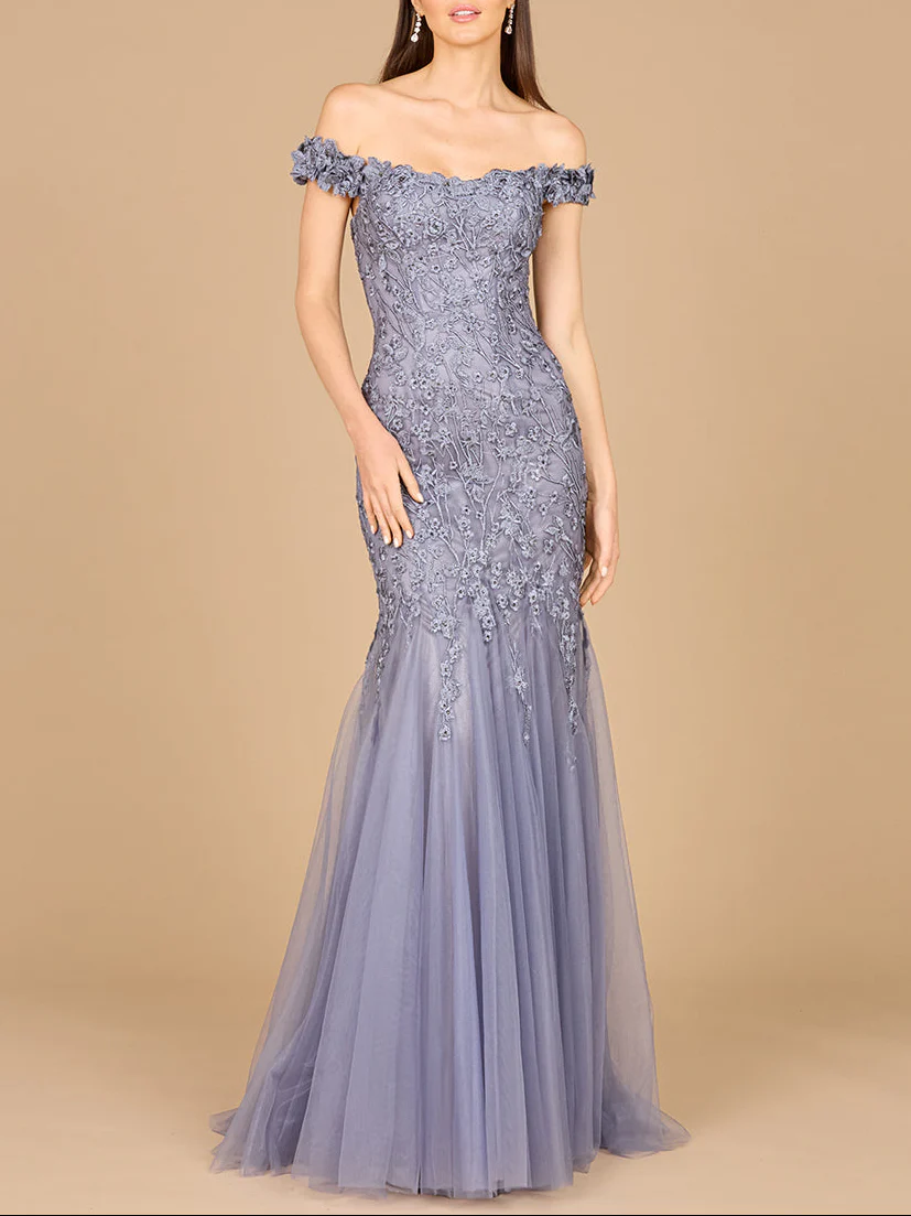 Off Shoulder Mermaid Gown - Image 3