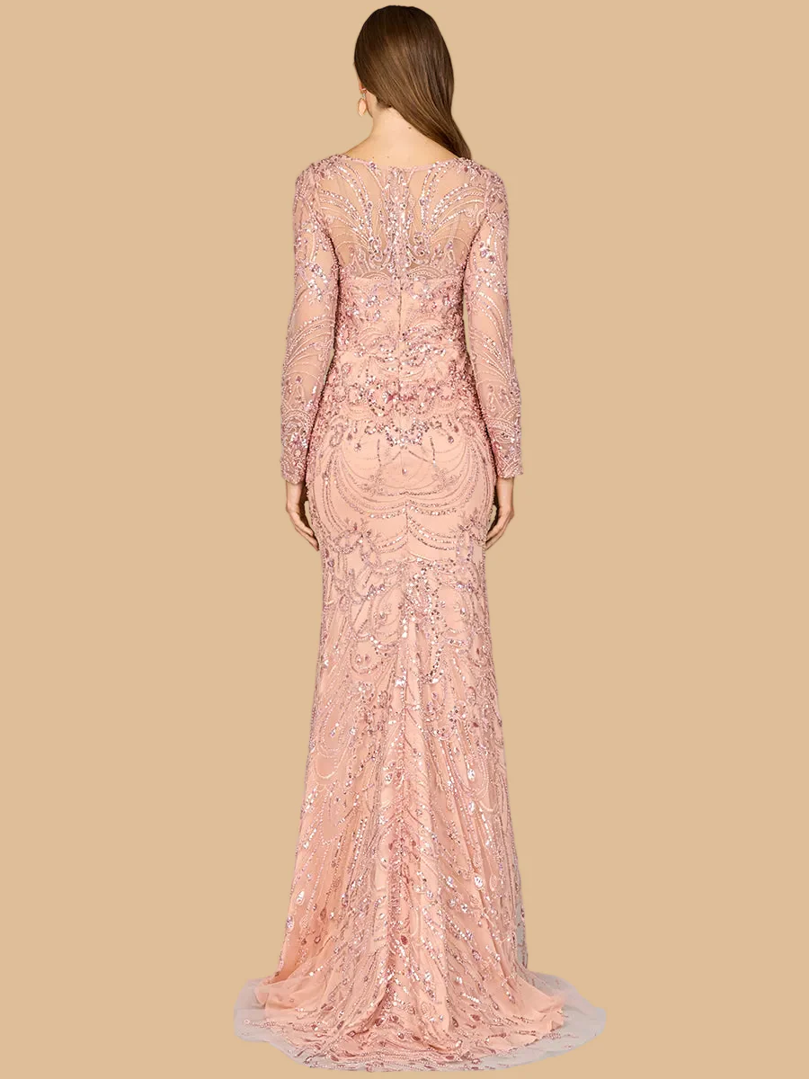 Long Sleeve Lace Gown | 29050 - Image 2