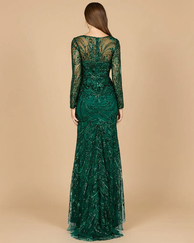 Long Sleeve Lace Gown | 29050 - Image 3