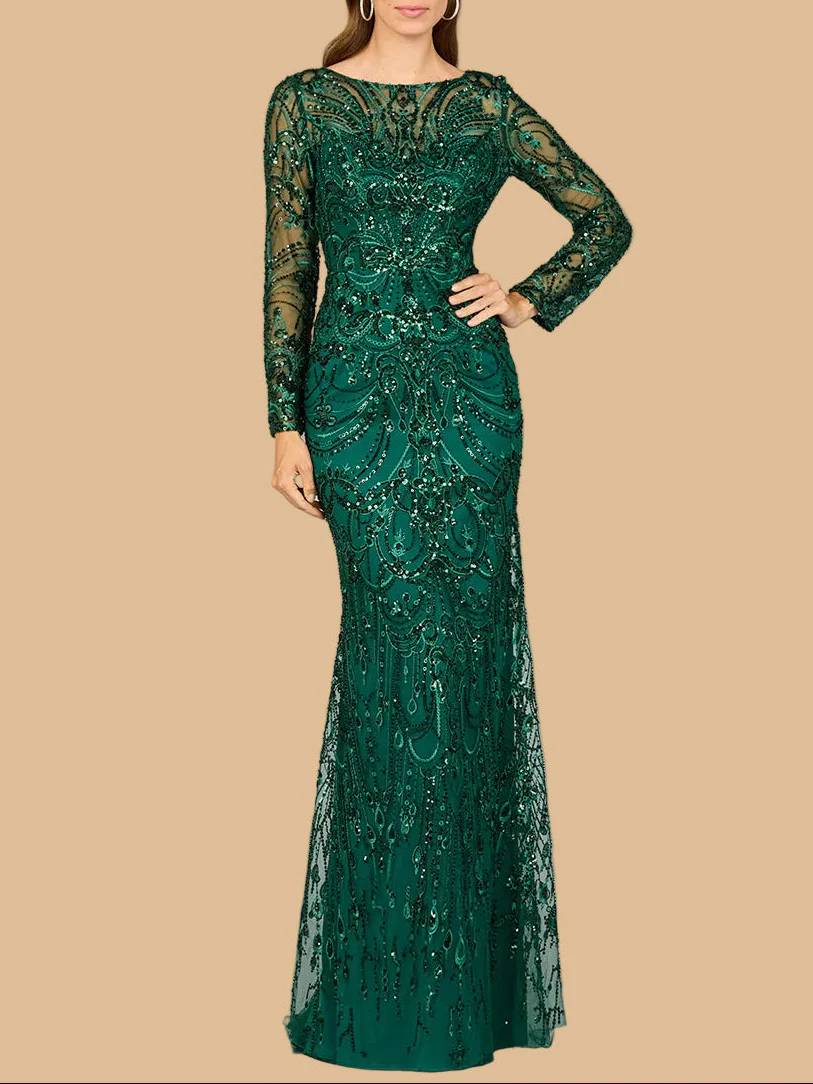 Long Sleeve Lace Gown | 29050 - Image 4