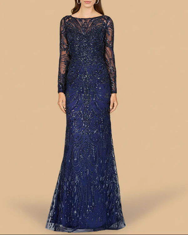 Long Sleeve Lace Gown | 29050 - Image 5