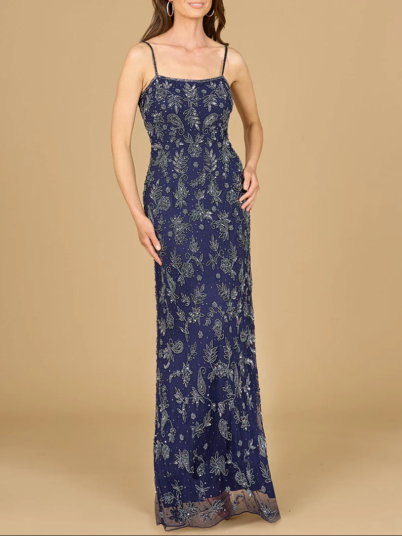 Sheath Gown with Long Sleeve Jacket - Image 4