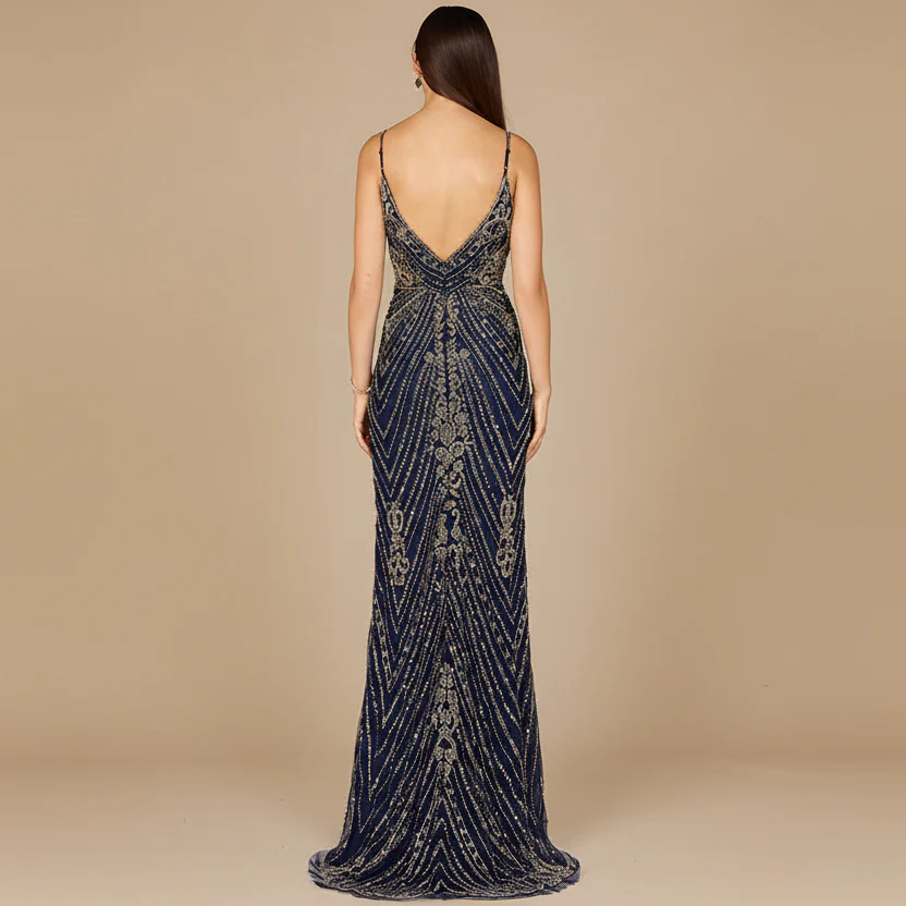 Spaghetti Strap Beaded Dress - Image 4