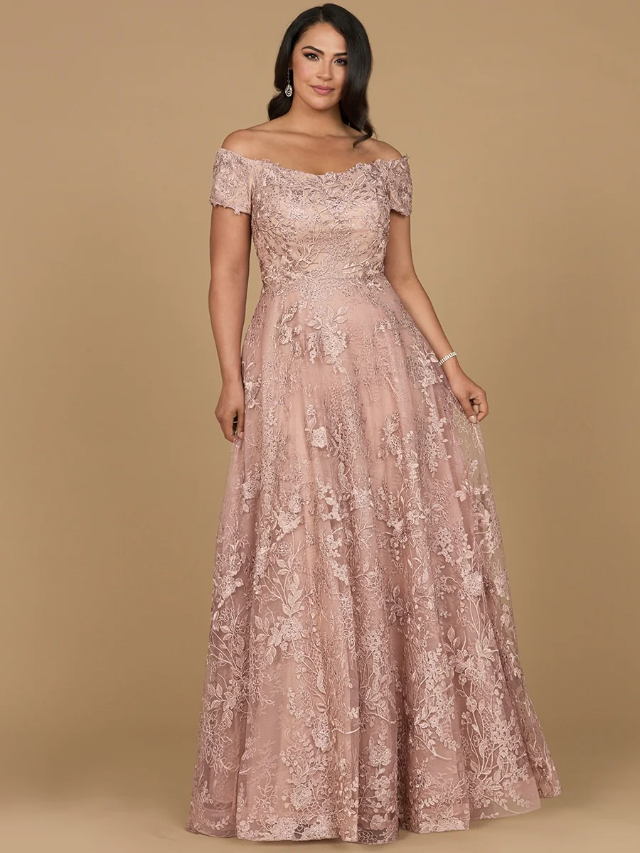 Off Shoulder A-Line Gown | Lara 29122 - Image 3