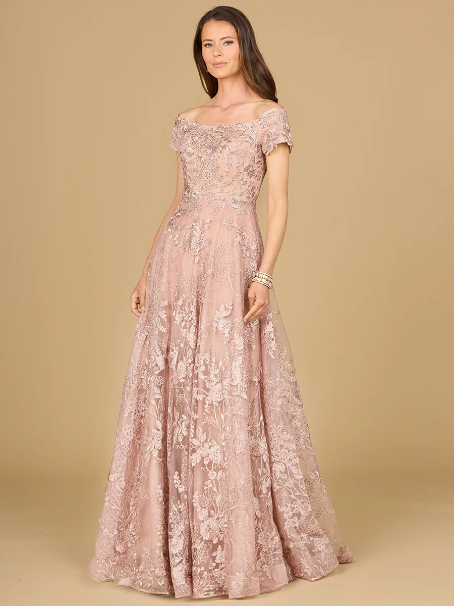 Off Shoulder A-Line Gown | Lara 29122 - Image 4