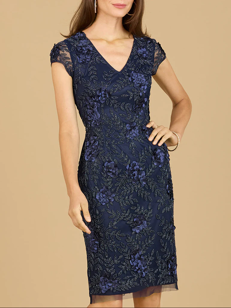 Cap Sleeve Embellished Dress - Image 3