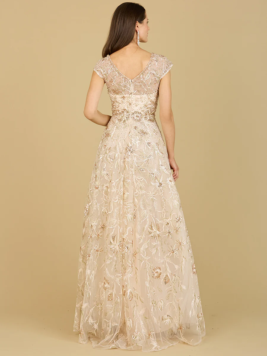 Lace Embellished A-Line Dress - Image 3