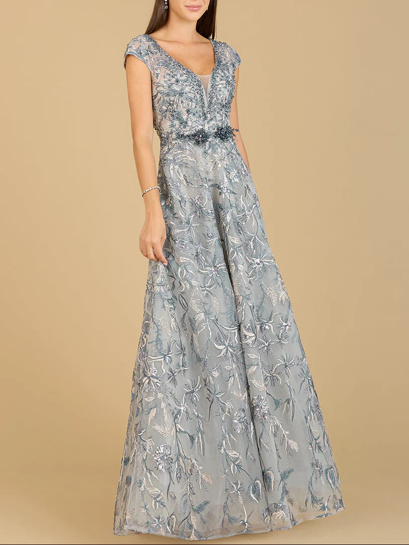 Lace Embellished A-Line Dress - Image 5