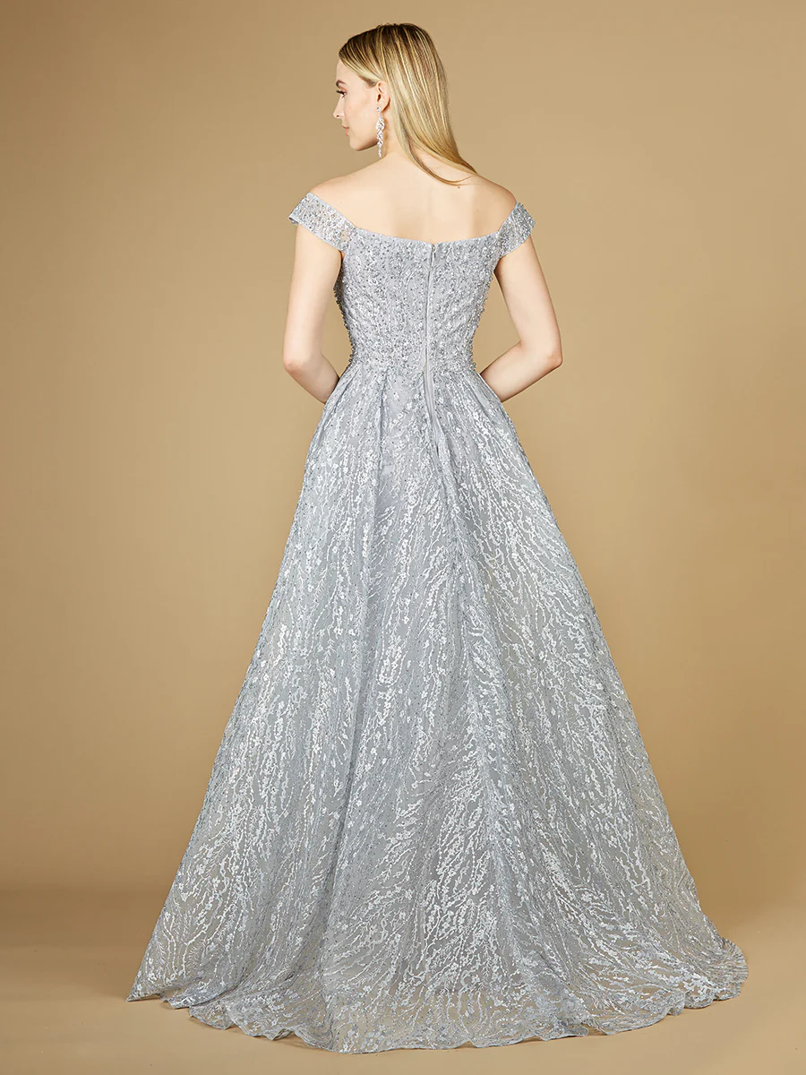 Off Shoulder Overskirt Gown - Image 3