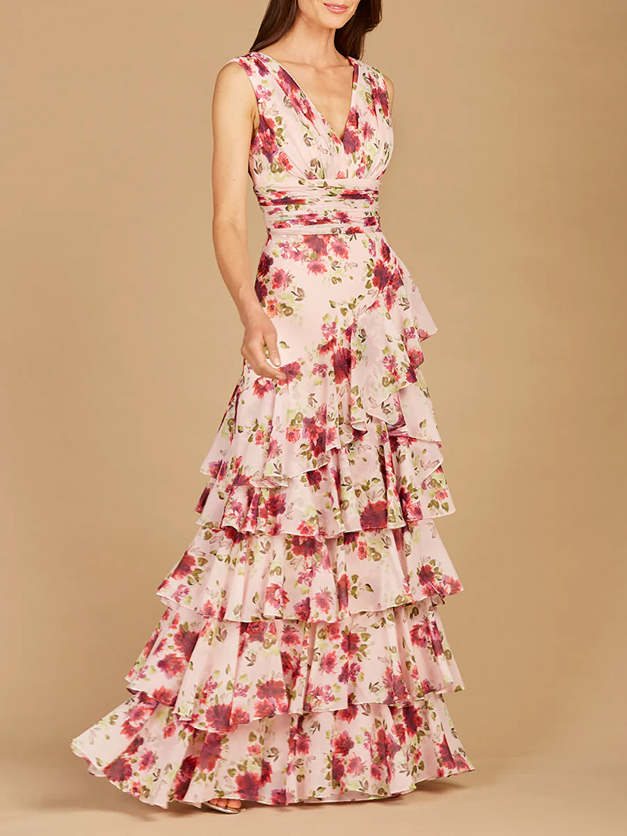 Ruffle Skirt Print Dress - OUTLET - Image 2