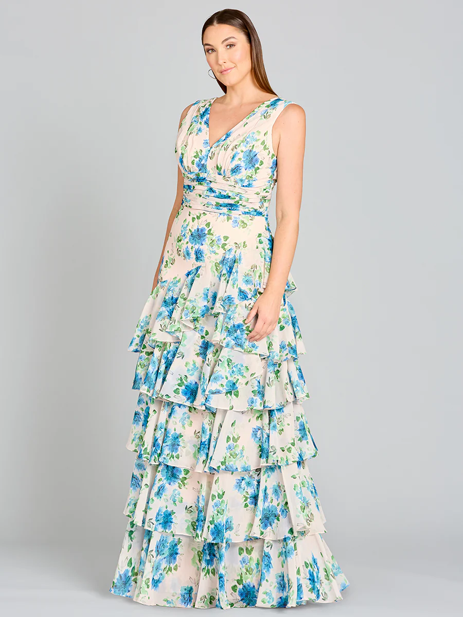 Ruffle Skirt Print Dress - OUTLET - Image 4