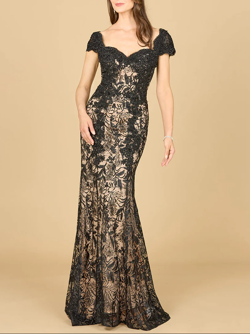 Fitted Lace Mermaid Gown - Image 3