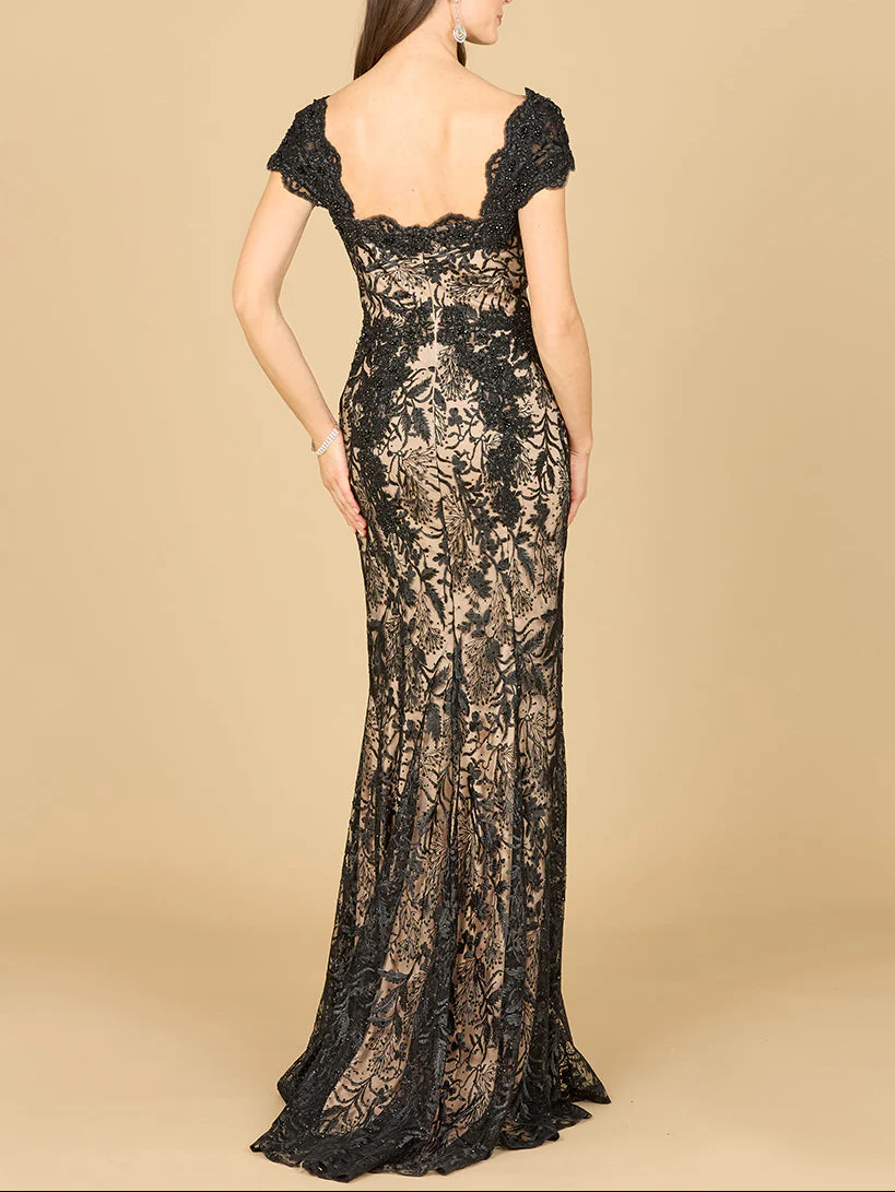 Fitted Lace Mermaid Gown - Image 6