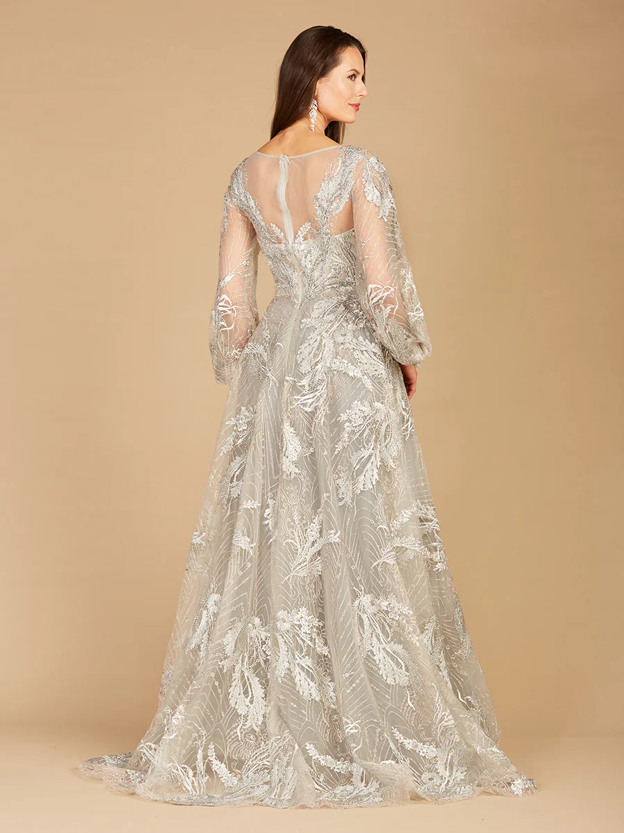Balloon Sleeves Ball Gown - Image 3