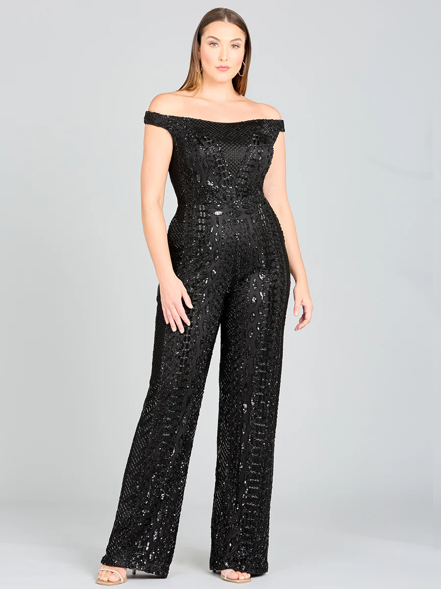 Beaded Off Shoulder Jumpsuit - Image 6