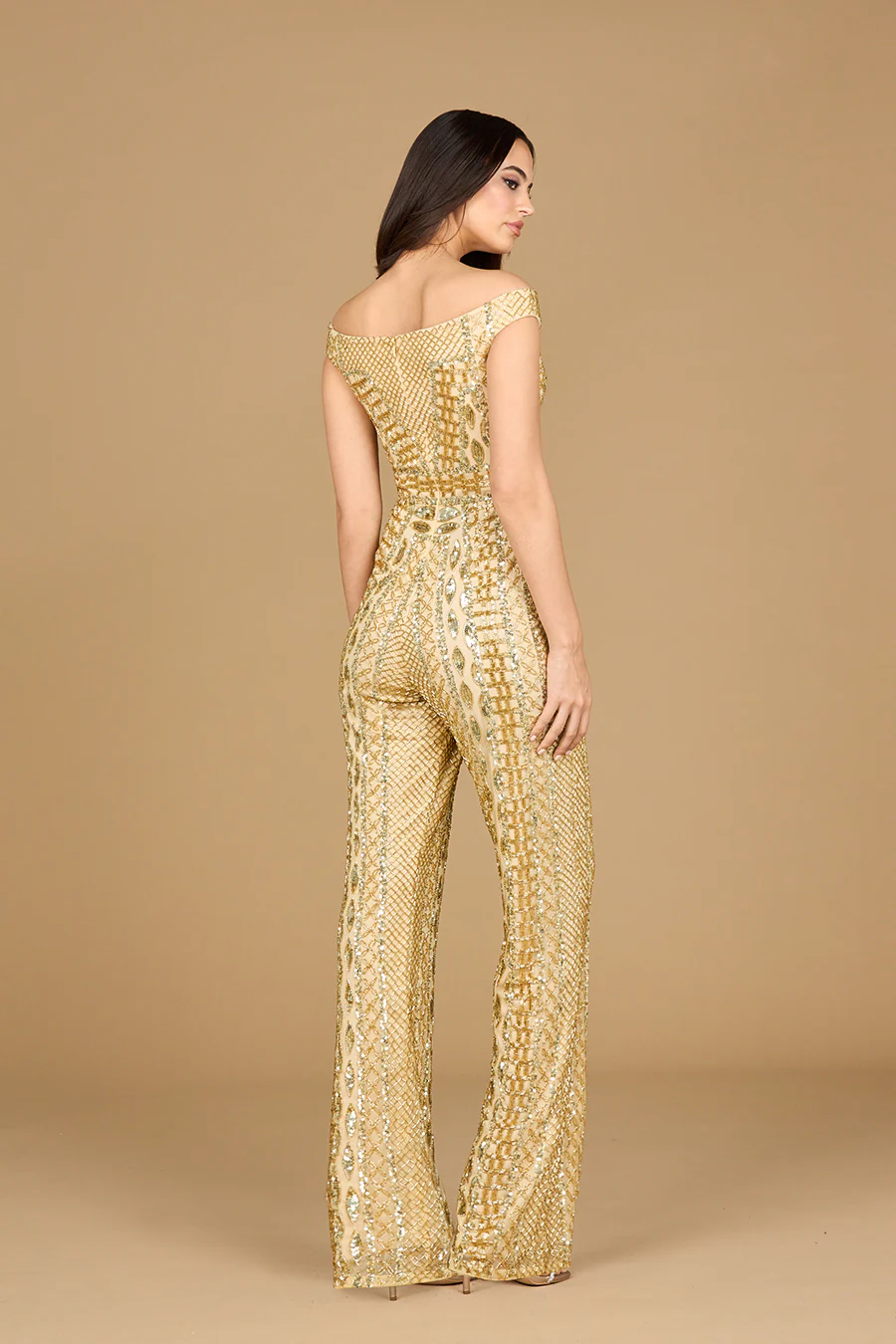 Beaded Off Shoulder Jumpsuit - Image 9