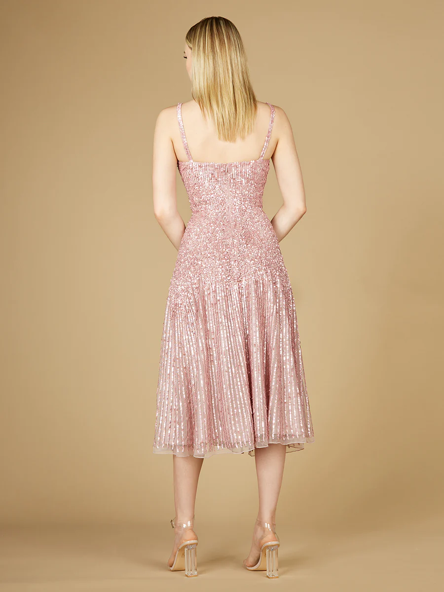 Flowing, Sequin Midi Dress - Image 5