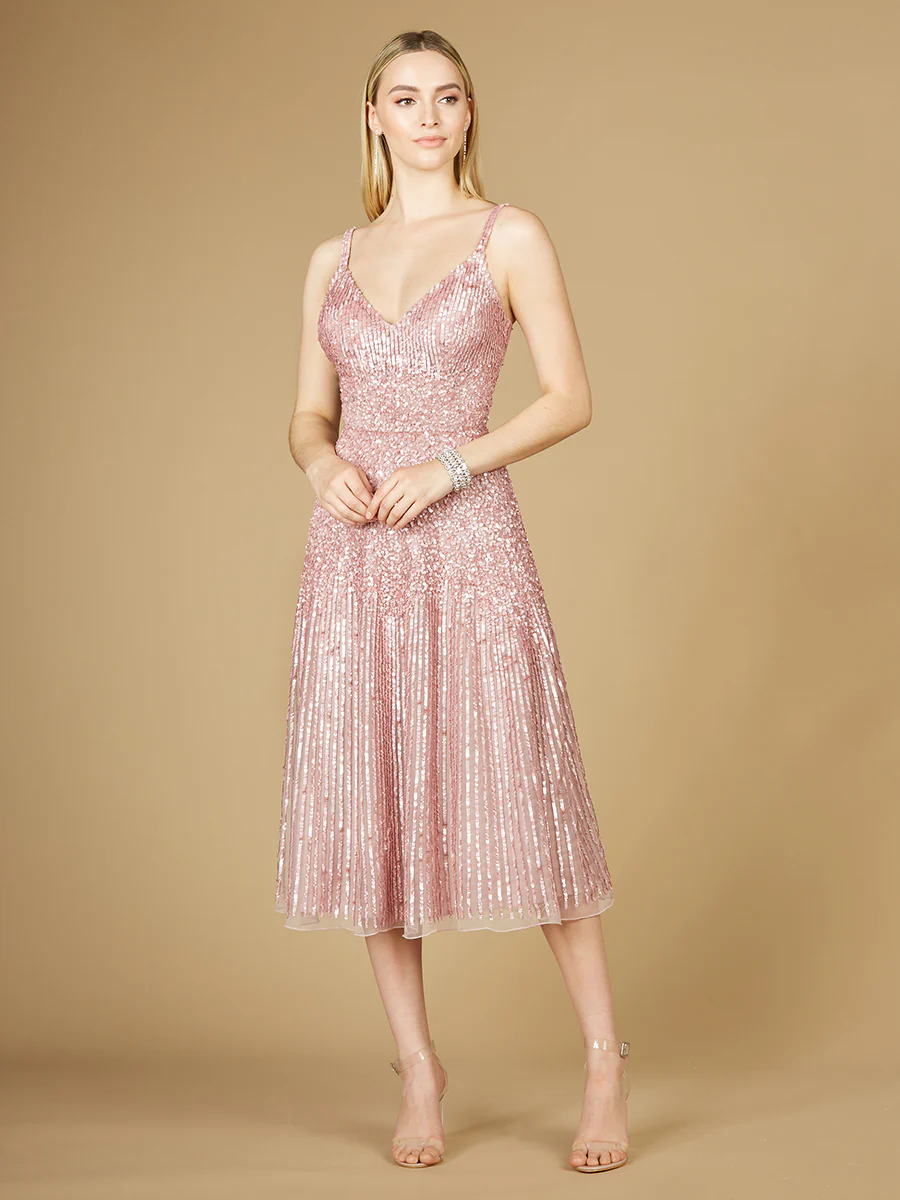 Flowing, Sequin Midi Dress - Image 6