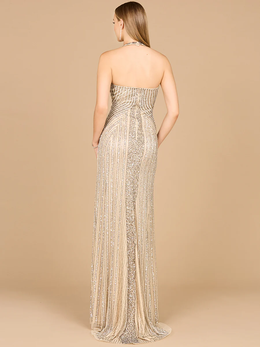 Halter Neck Dress with Keyhole - Image 12