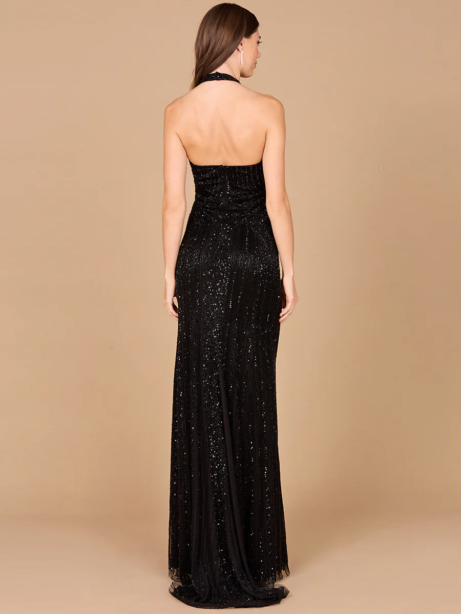 Halter Neck Dress with Keyhole - Image 13