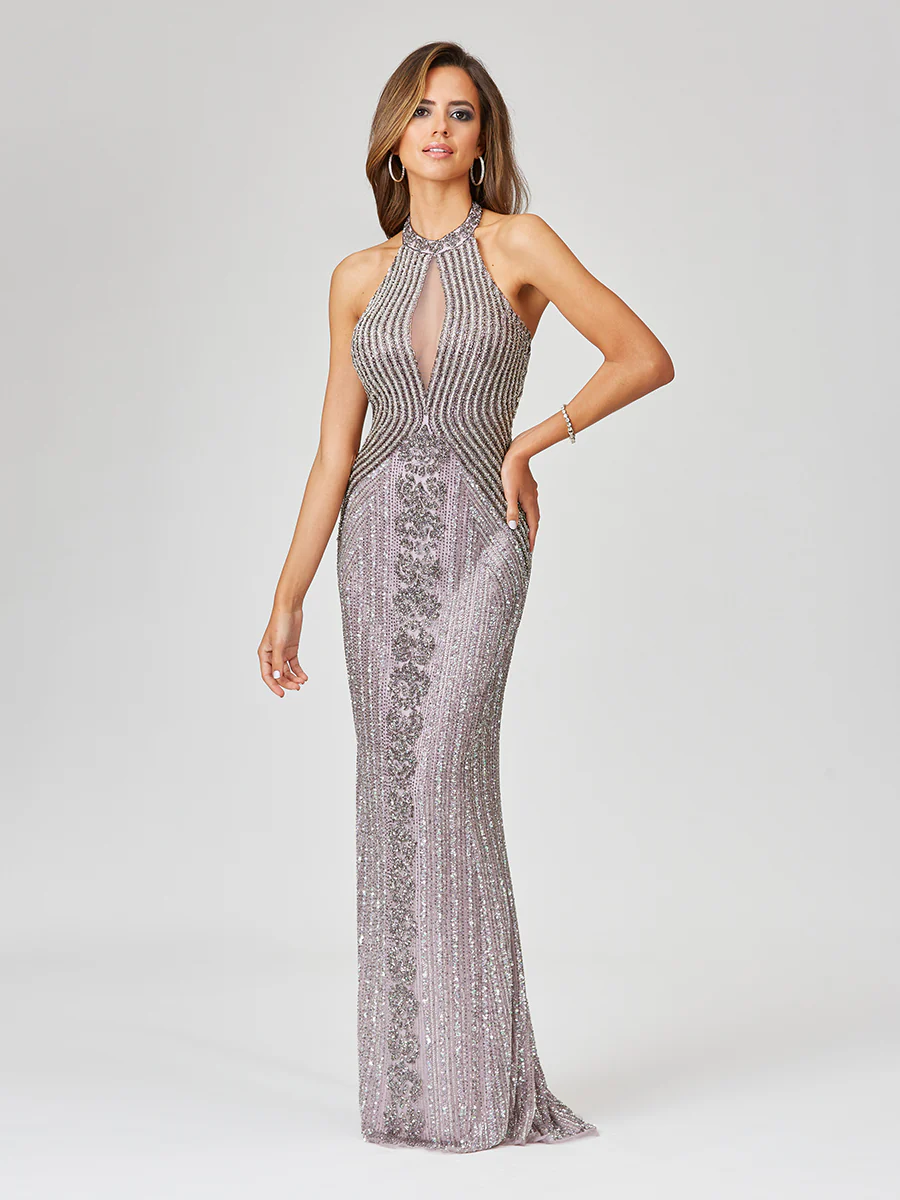 Halter Neck Dress with Keyhole - Image 4