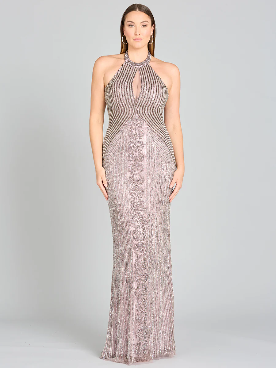 Halter Neck Dress with Keyhole - Image 5