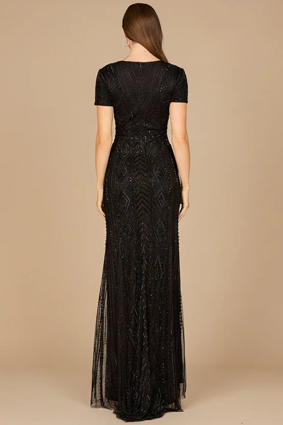 Lara 29606 - Closed Back, Cap Sleeve Dress - Image 4