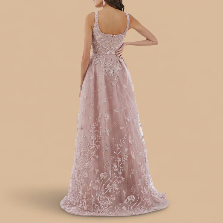 Overskirt Lace Fitted Gown - Image 2