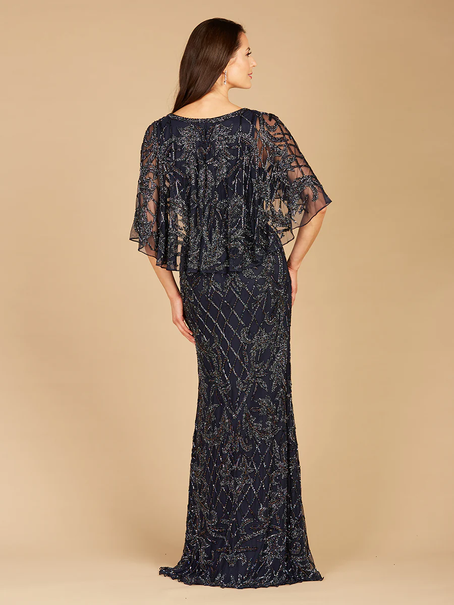 Angel Wing Beaded Gown - Image 2