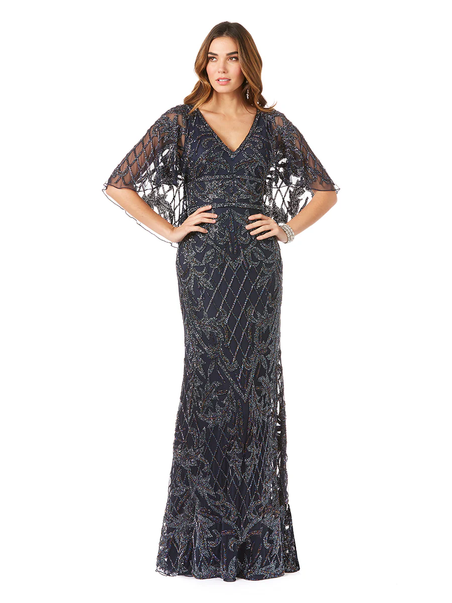 Angel Wing Beaded Gown - Image 3